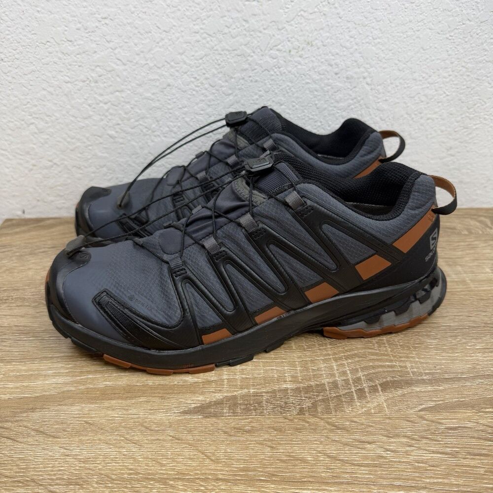 Salomon XA Pro 3D V8 GTX Gore-Tex Trail Outdoor Shoes 10.5 Gray Black Gorpcore